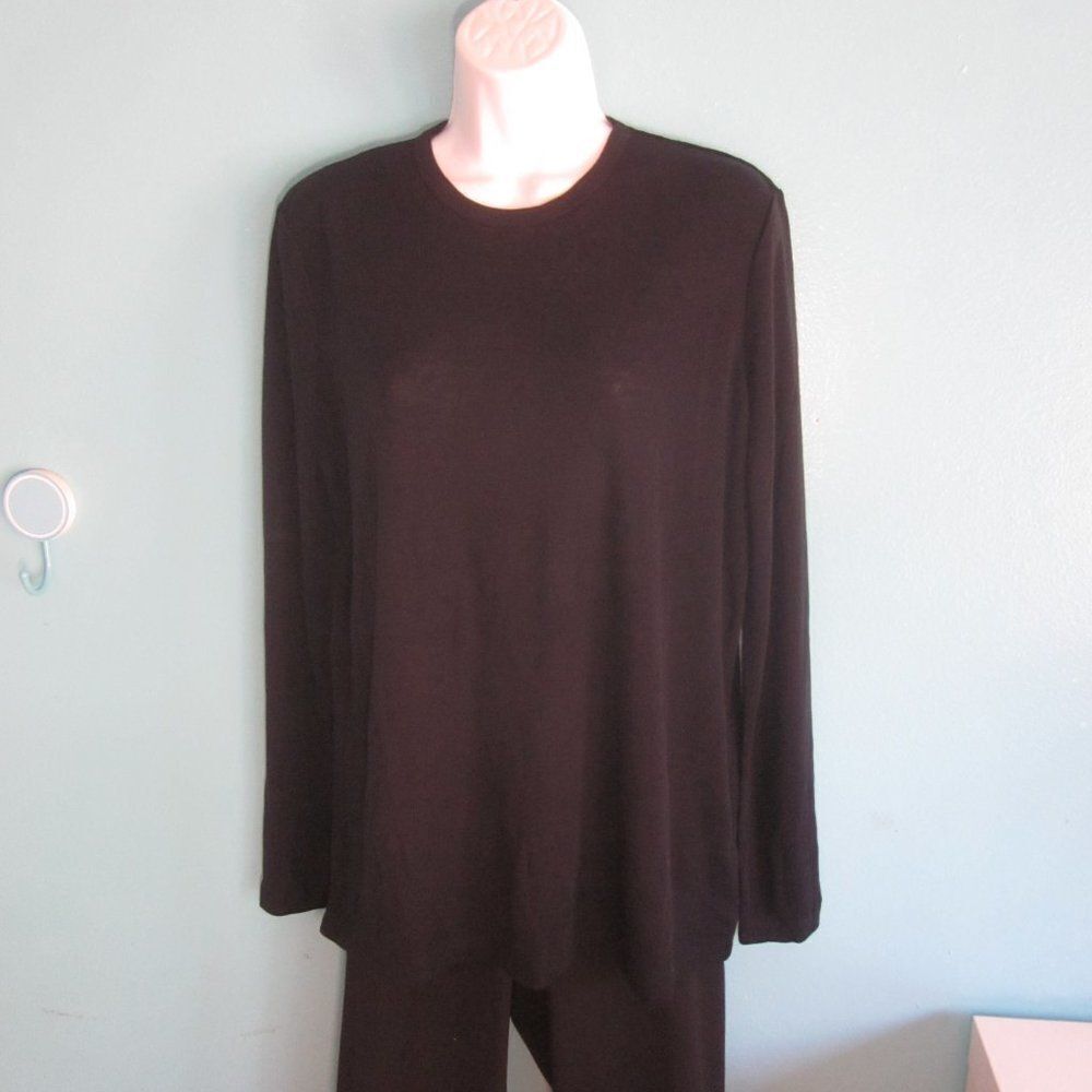 Camilla & Marc Dark French Navy Wool Top Long Sleeve Top Size 8 Like New Shirt